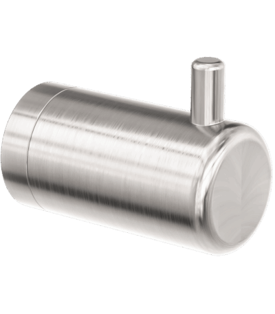 Nero Mecca Care 25mm Wall Hook Brushed Nickel | NRCR2582BN