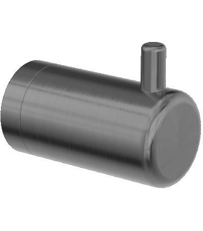 Nero Mecca Care 25mm Wall Hook Gun Metal | NRCR2582GM