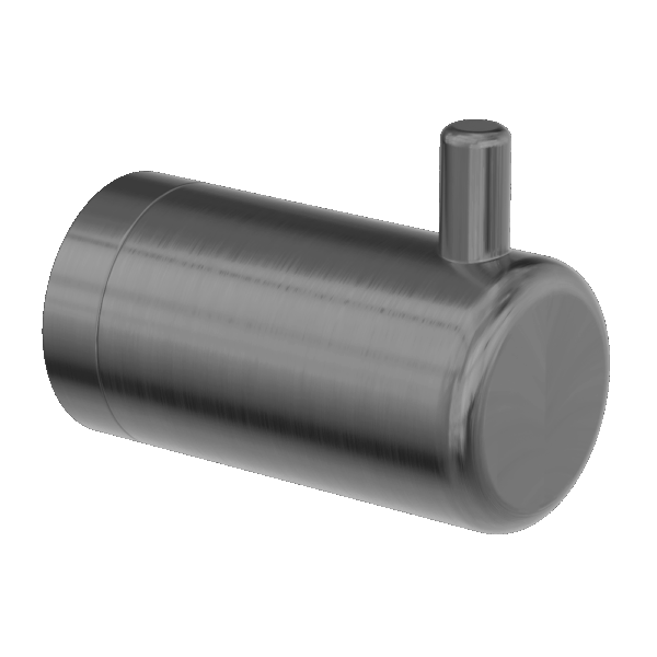 Nero Mecca Care 25mm Wall Hook Gun Metal | NRCR2582GM