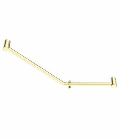 Nero Mecca Care 32mm Ambulant 45 Degree Bent Tube Grab Rail 450X650mm Brushed Gold | NRCR3245DBG