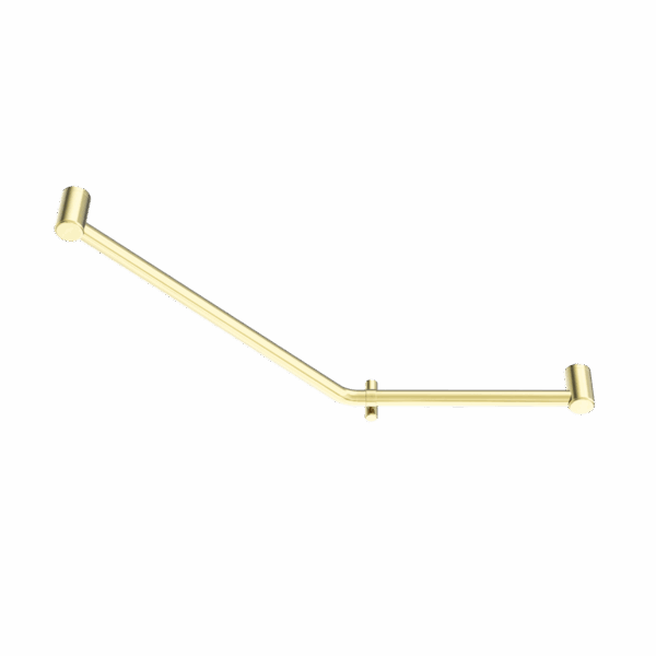 Nero Mecca Care 32mm Ambulant 45 Degree Bent Tube Grab Rail 450X650mm Brushed Gold | NRCR3245DBG