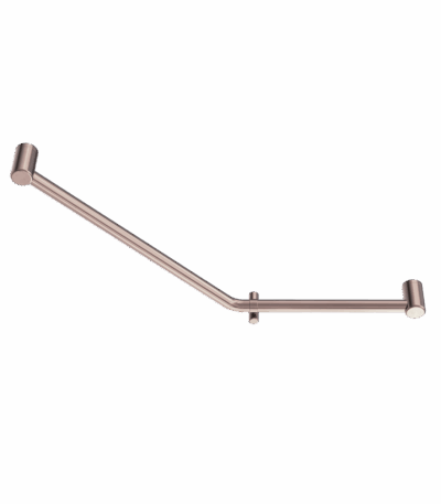 Nero Mecca Care 32mm Ambulant 45 Degree Bent Tube Grab Rail 450X650mm Brushed Bronze | NRCR3245DBZ