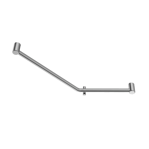 Nero Mecca Care 32mm Ambulant 45 Degree Bent Tube Grab Rail 450X650mm Chrome | NRCR3245DCH