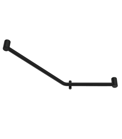 Nero Mecca Care 32mm Ambulant 45 Degree Bent Tube Grab Rail 450X650mm Matte Black | NRCR3245DMB