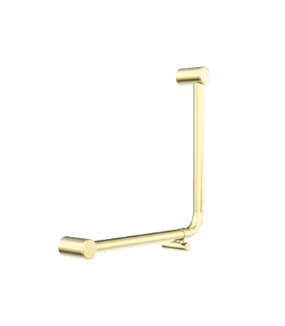 Nero Mecca Care 32mm Ambulant 90 Degree Bent Tube Grab Rail 450X450mm Brushed Gold | NRCR3290DBG
