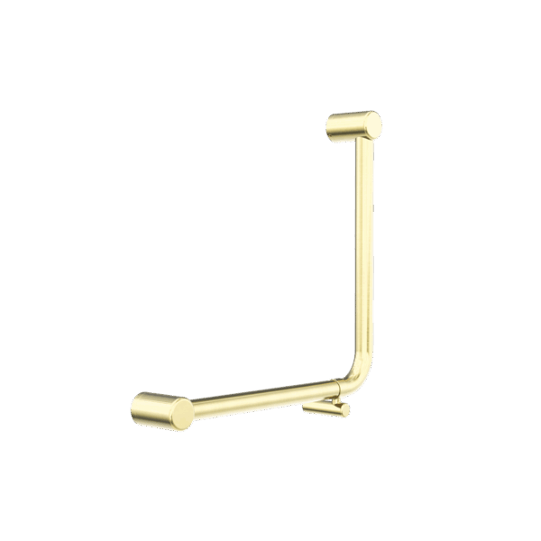 Nero Mecca Care 32mm Ambulant 90 Degree Bent Tube Grab Rail 450X450mm Brushed Gold | NRCR3290DBG