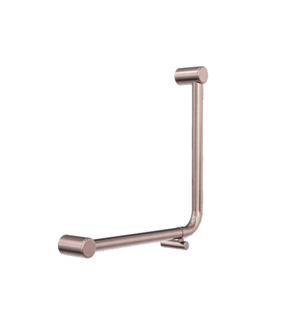 Nero Mecca Care 32mm Ambulant 90 Degree Bent Tube Grab Rail 450X450mm Brushed Bronze | NRCR3290DBZ