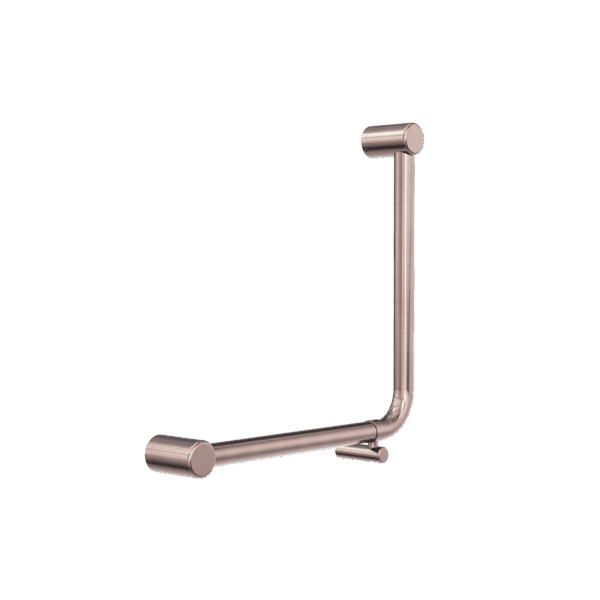 Nero Mecca Care 32mm Ambulant 90 Degree Bent Tube Grab Rail 450X450mm Brushed Bronze | NRCR3290DBZ