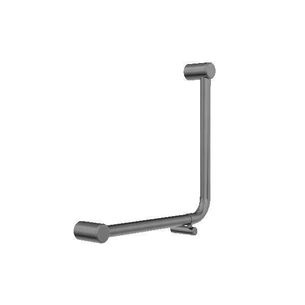 Nero Mecca Care 32mm Ambulant 90 Degree Bent Tube Grab Rail 450X450mm Gun Metal | NRCR3290DGM
