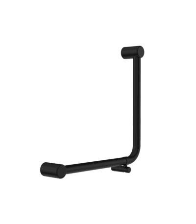 Nero Mecca Care 32mm Ambulant 90 Degree Bent Tube Grab Rail 450X450mm Matte Black | NRCR3290DMB