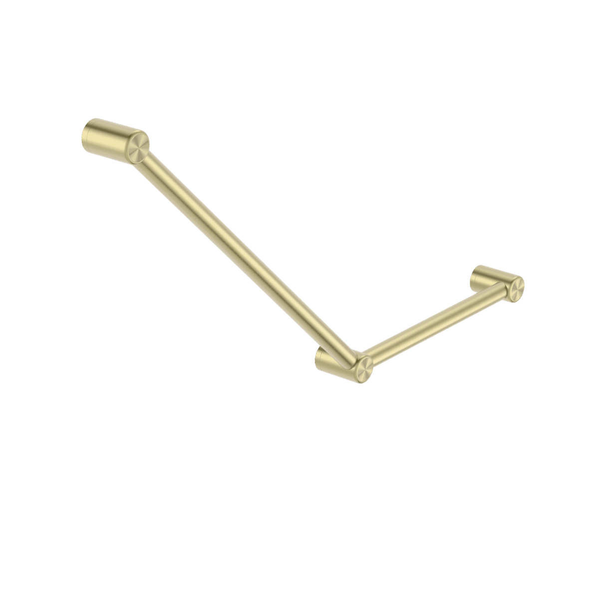Nero Mecca Care 32mm Ambulant Toilet Grab Rail 45 Degree 750X450mm Brushed Gold | NRCR3245ABG