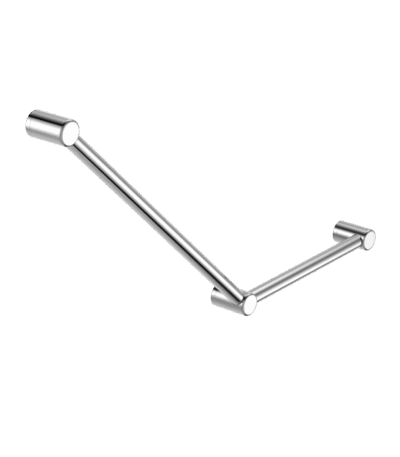 Nero Mecca Care 32mm Ambulant Toilet Grab Rail 45 Degree 750X450mm Chrome | NRCR3245ACH