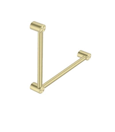 Nero Mecca Care 32mm Ambulant Toilet Grab Rail 90 Degree 450X450mm Brushed Gold | NRCR3290ABG