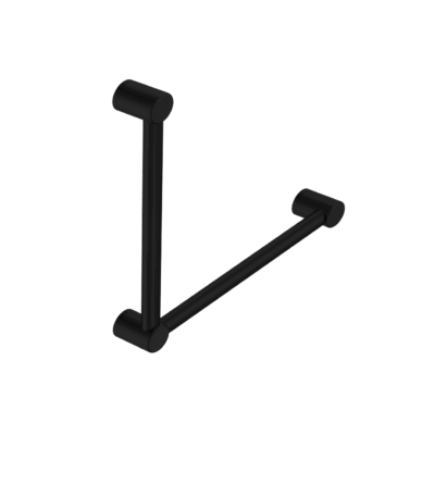 Nero Mecca Care 32mm Ambulant Toilet Grab Rail 90 Degree 450X450mm Matte Black | NRCR3290AMB