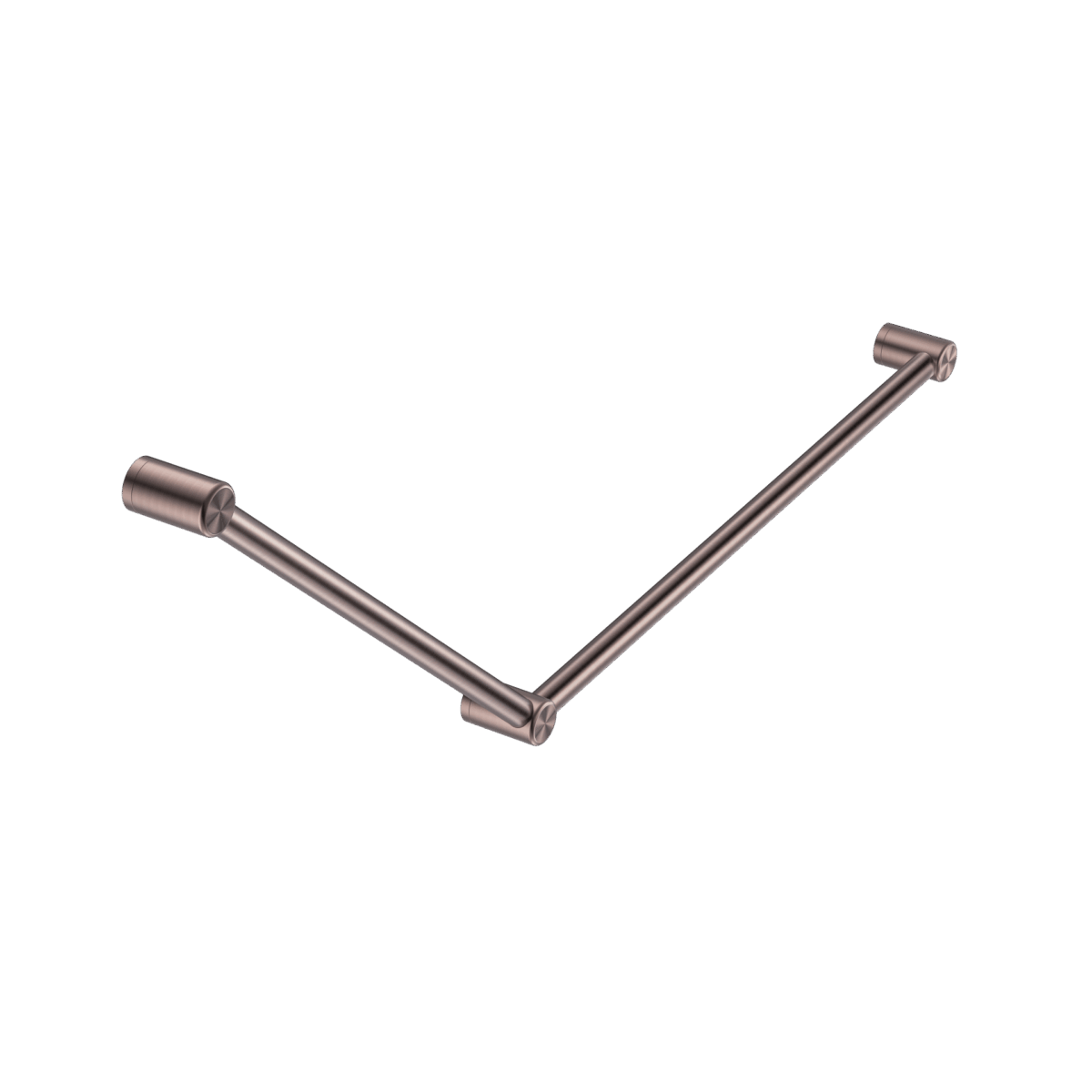 Nero Mecca Care 32mm Dda Grab Rail Set 45 Degree 750X900mm Brushed Bronze | NRCR3245BZ