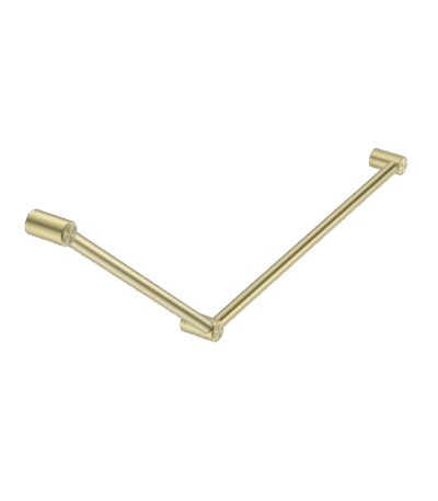 Nero Mecca Care 32mm Dda Grab Rail Set 45 Degree 750X900mm Brushed Gold | NRCR3245BG