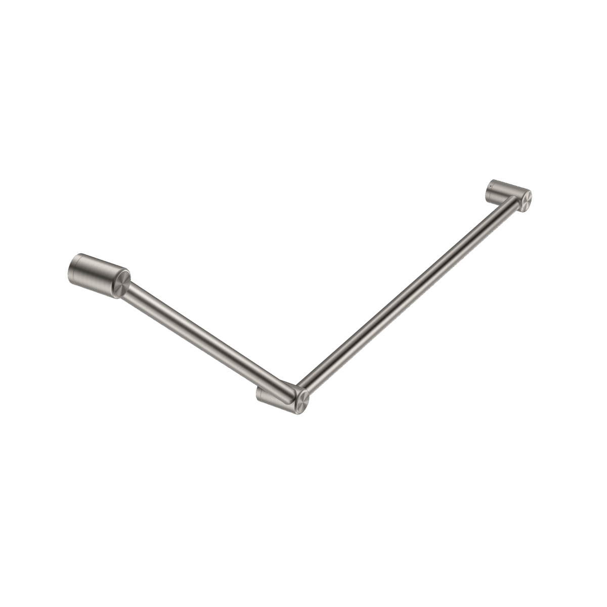 Nero Mecca Care 32mm Dda Grab Rail Set 45 Degree 750X900mm Brushed Nickel | NRCR3245BN