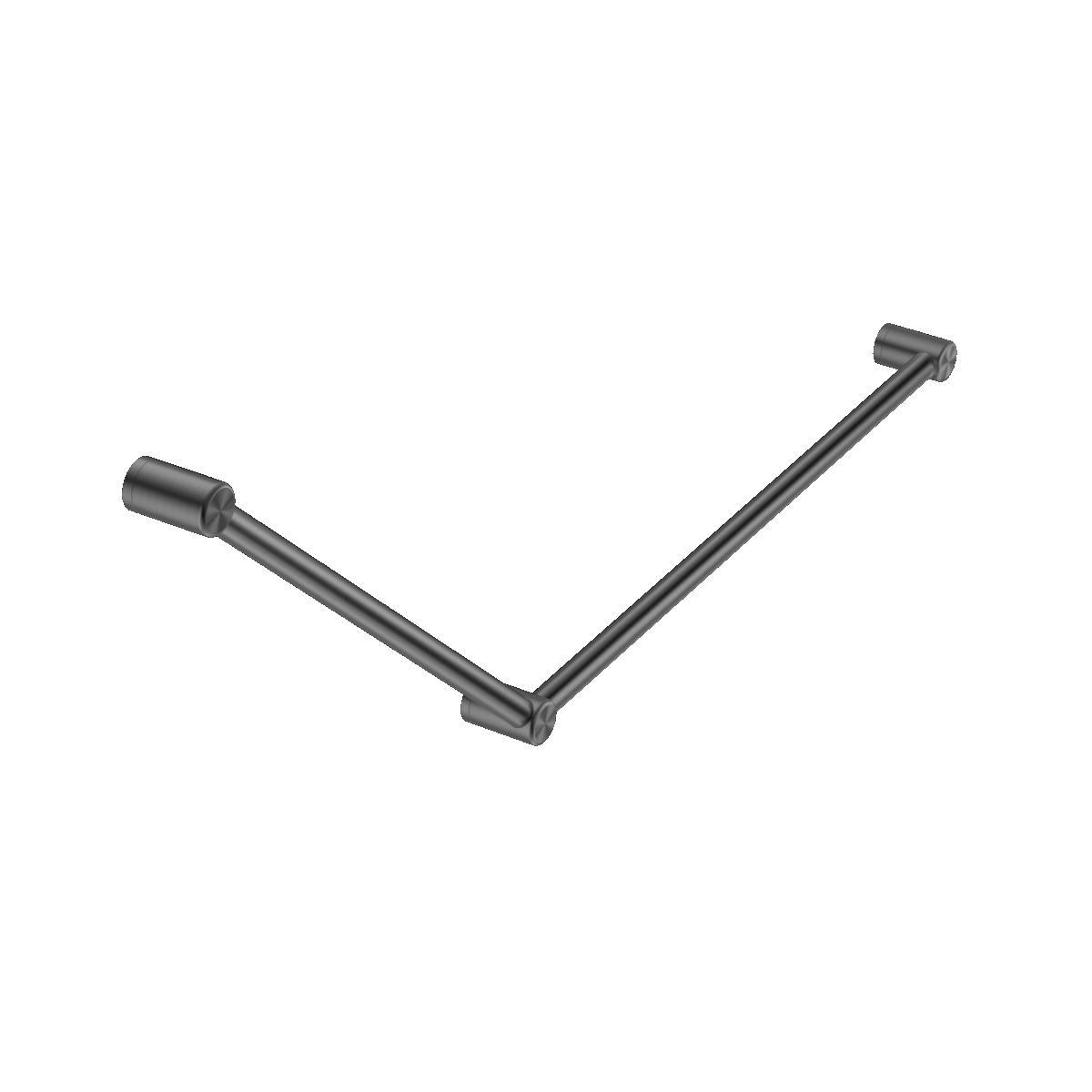 Nero Mecca Care 32mm Dda Grab Rail Set 45 Degree 750X900mm Gun Metal | NRCR3245GM