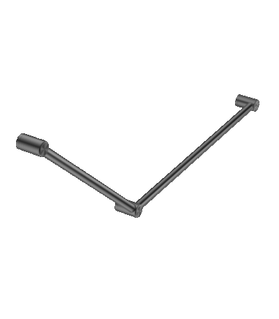 Nero Mecca Care 32mm Dda Grab Rail Set 45 Degree 750X900mm Gun Metal | NRCR3245GM