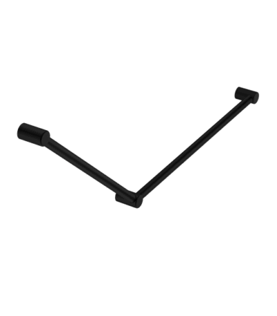 Nero Mecca Care 32mm Dda Grab Rail Set 45 Degree 750X900mm Matte Black | NRCR3245MB