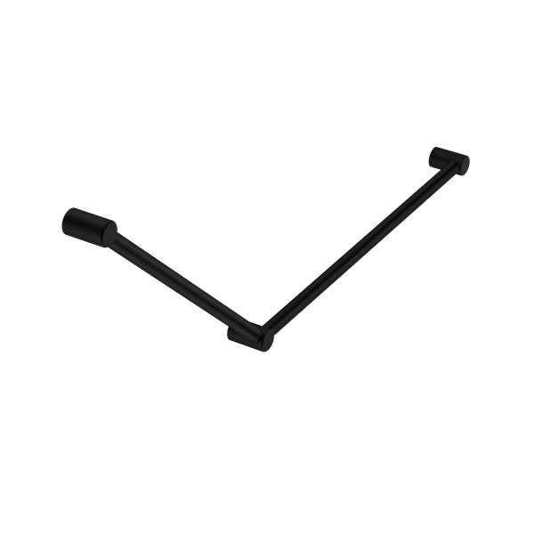 Nero Mecca Care 32mm Dda Grab Rail Set 45 Degree 750X900mm Matte Black | NRCR3245MB