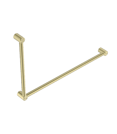 Nero Mecca Care 32mm Dda Grab Rail Set 90 Degree 600X1000mm Brushed Gold | NRCR3290BG