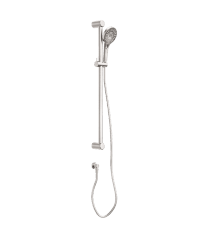 Nero Mecca Care 32mm Grab Rail And Adjustable Shower Rail Set 900mm Brushed Nickel | NRCS005BN
