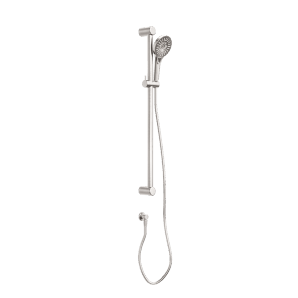 Nero Mecca Care 32mm Grab Rail And Adjustable Shower Rail Set 900mm Brushed Nickel | NRCS005BN