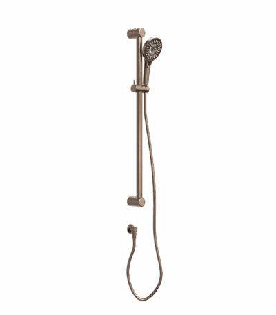 Nero Mecca Care 32mm Grab Rail And Adjustable Shower Rail Set 900mm Brushed Bronze | NRCS005BZ