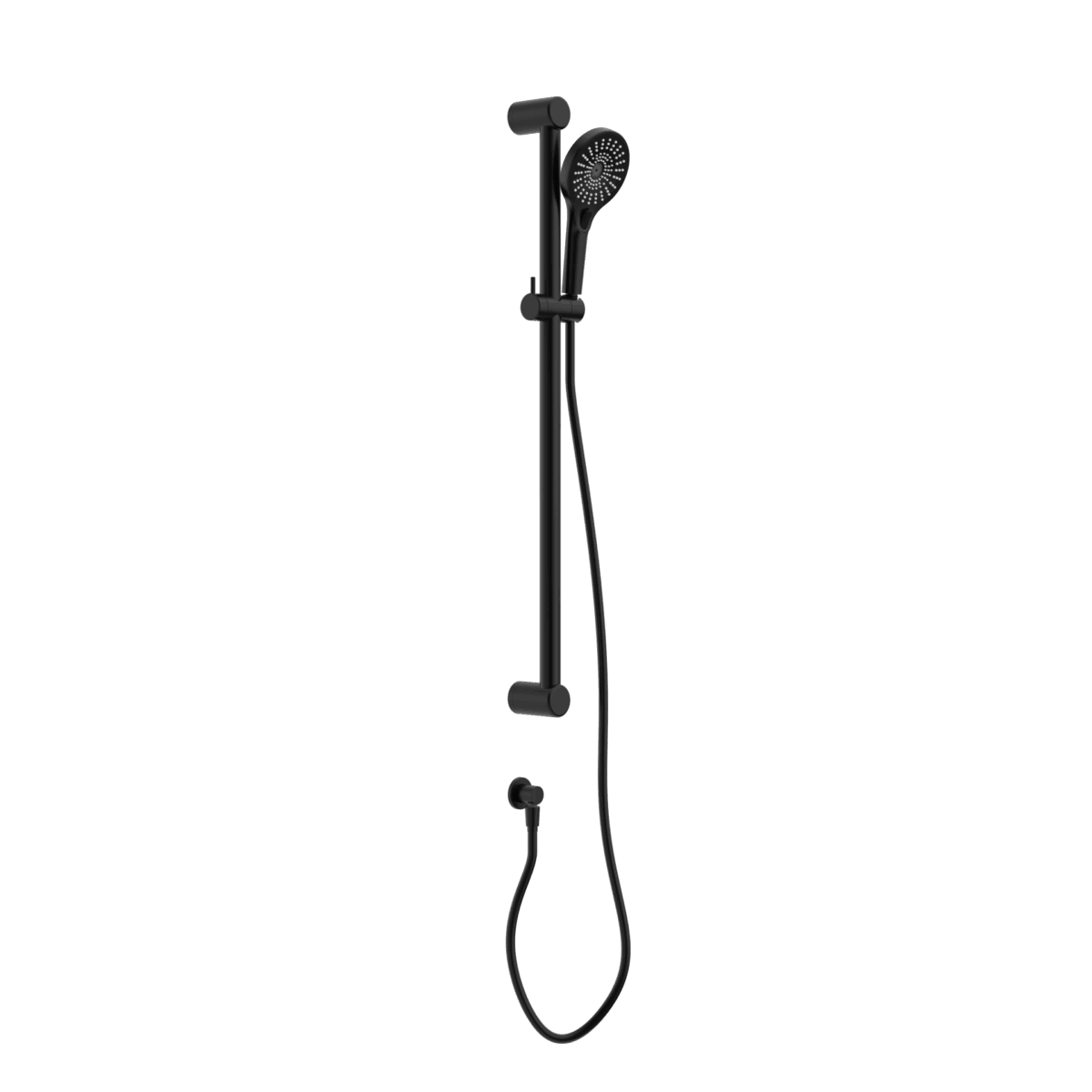 Nero Mecca Care 32mm Grab Rail And Adjustable Shower Rail Set 900mm Matte Black | NRCS005MB