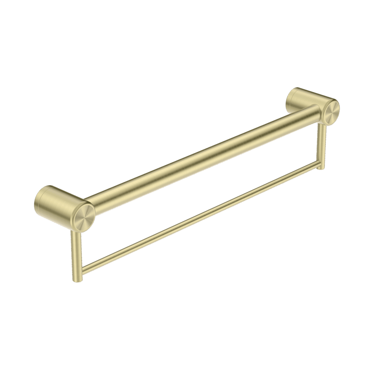 Nero Mecca Care 32mm Grab Rail With Towel Holder 900mm Brushed Gold | NRCR3230BBG