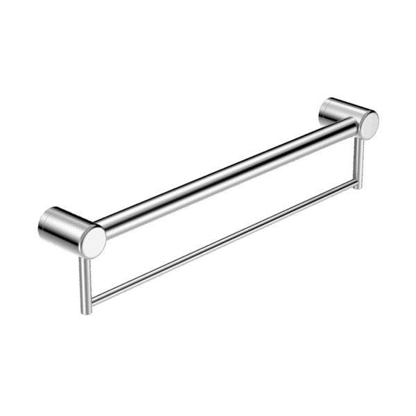 Nero Mecca Care 32mm Grab Rail With Towel Holder 900mm Chrome | NRCR3230BCH