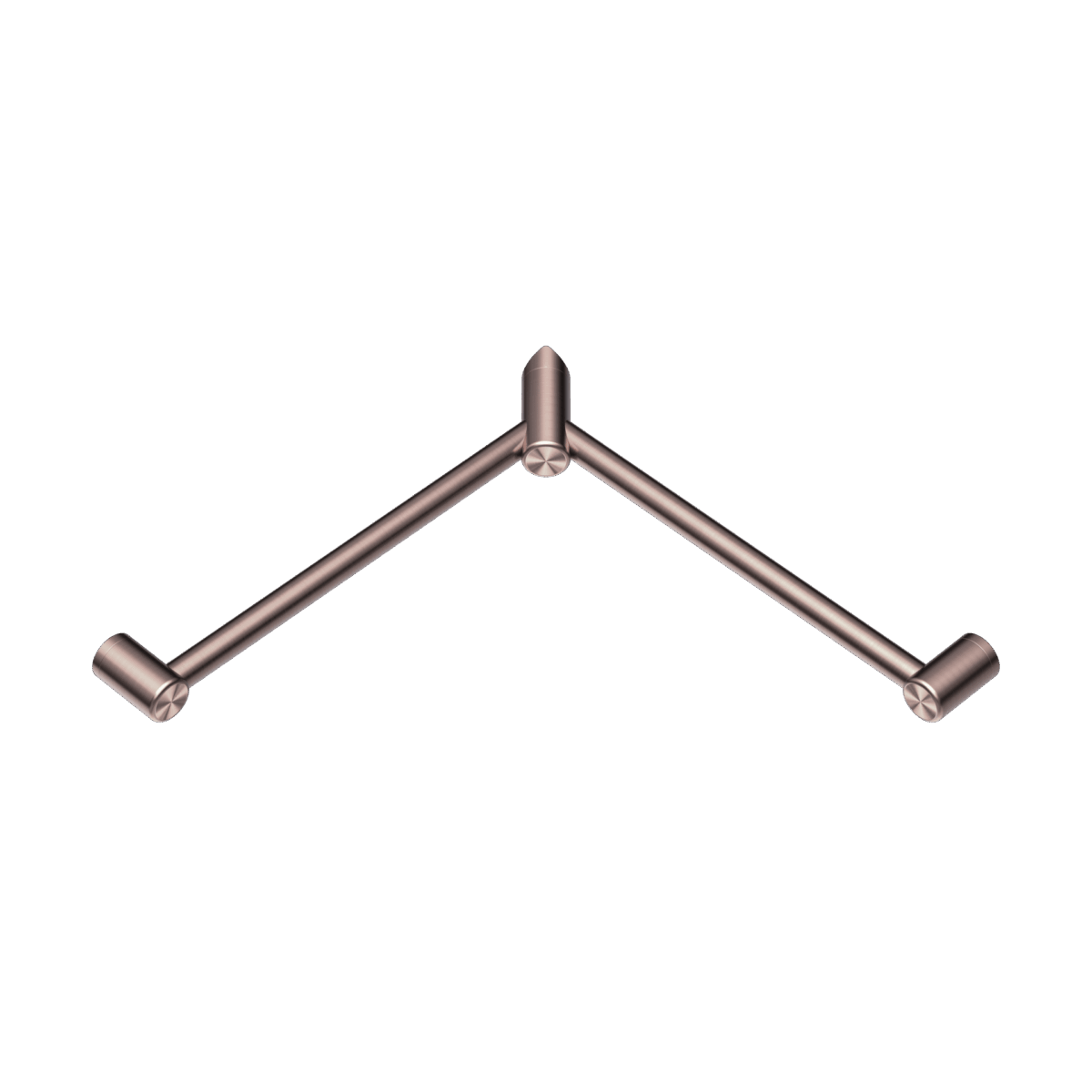 Nero Mecca Care 32mm Wrap Around Corner Grab Rail 600X600mm Brushed Bronze | NRCR3290WBZ