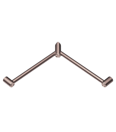 Nero Mecca Care 32mm Wrap Around Corner Grab Rail 600X600mm Brushed Bronze | NRCR3290WBZ