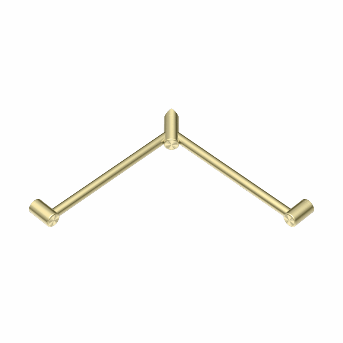 Nero Mecca Care 32mm Wrap Around Corner Grab Rail 600X600mm Brushed Gold | NRCR3290WBG