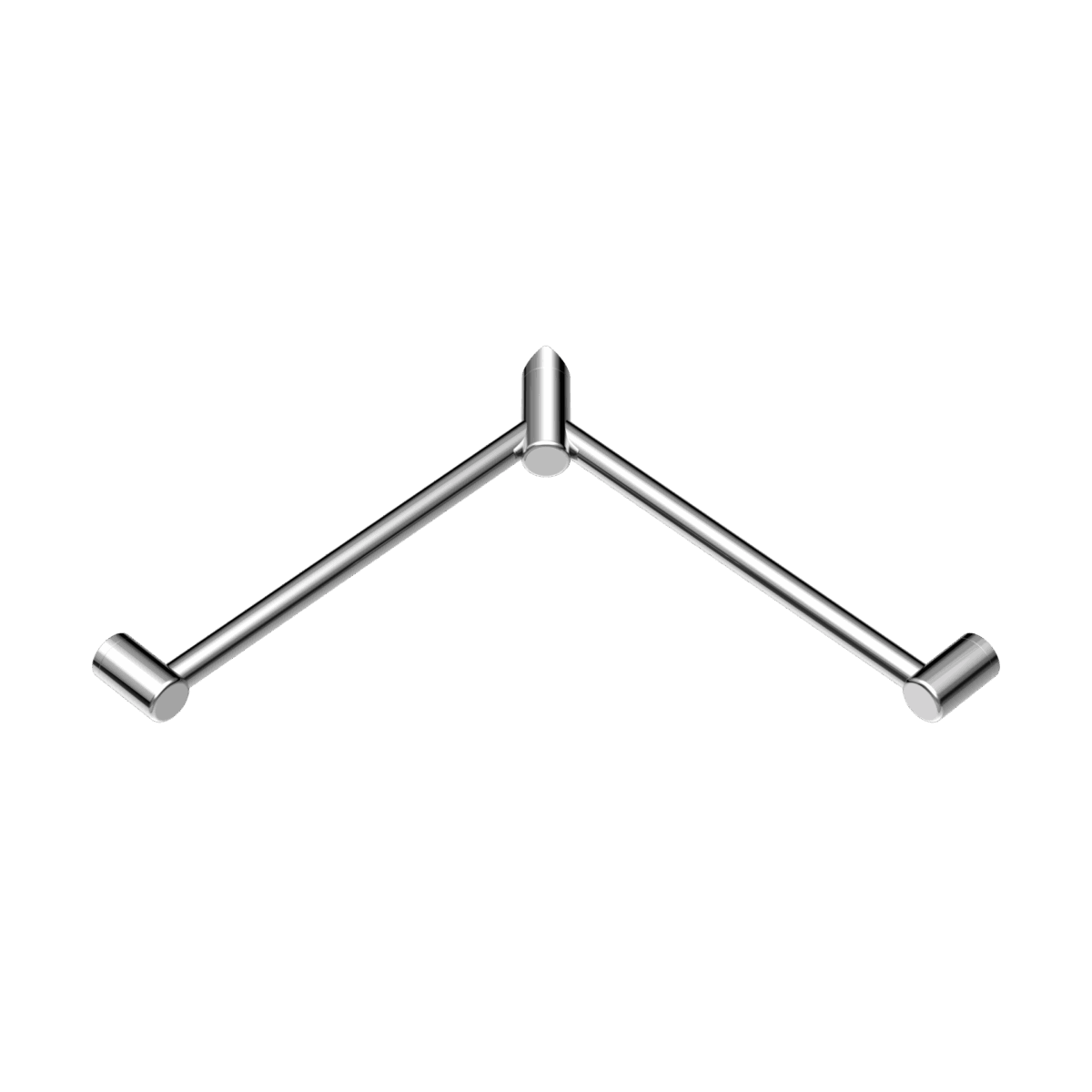 Nero Mecca Care 32mm Wrap Around Corner Grab Rail 600X600mm Chrome | NRCR3290WCH