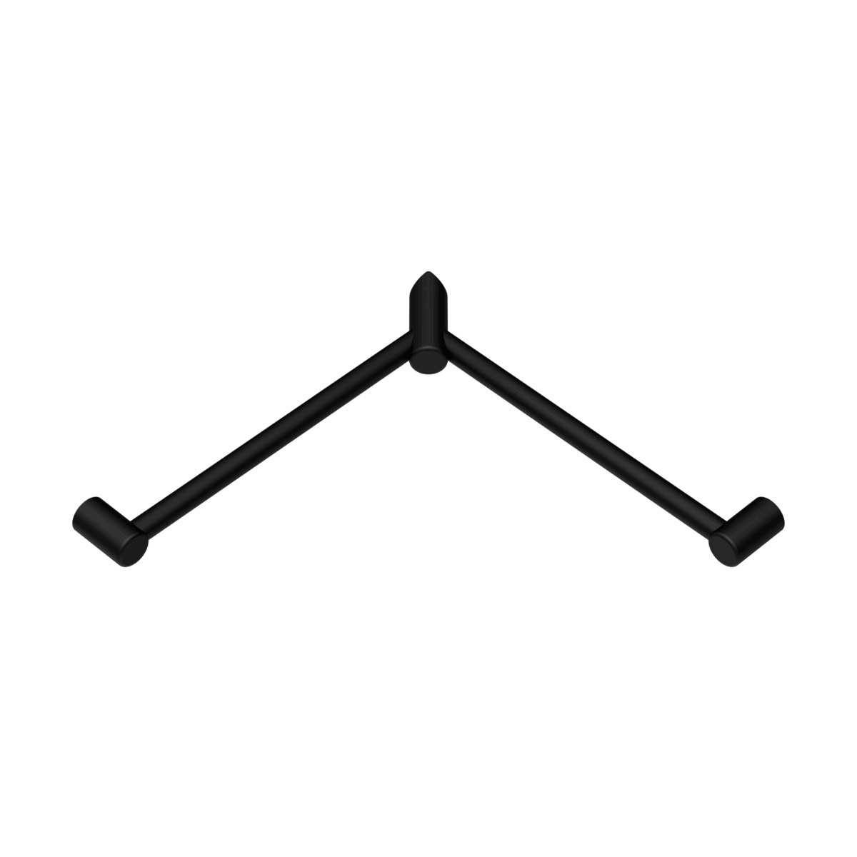 Nero Mecca Care 32mm Wrap Around Corner Grab Rail 600X600mm Matte Black | NRCR3290WMB