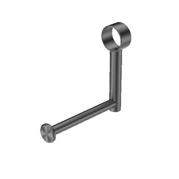 Nero Mecca Care Add On Toilet Roll Holder Gun Metal | NRCR3286TGM
