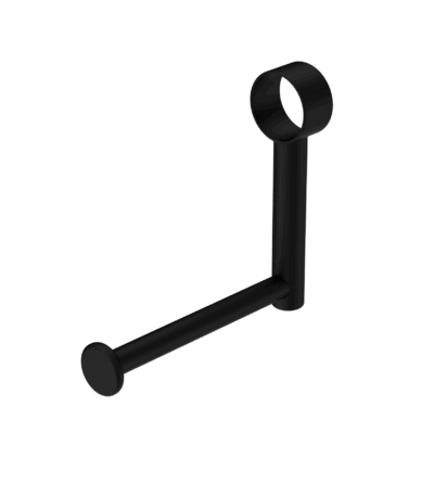 Nero Mecca Care Add On Toilet Roll Holder Matte Black | NRCR3286TMB