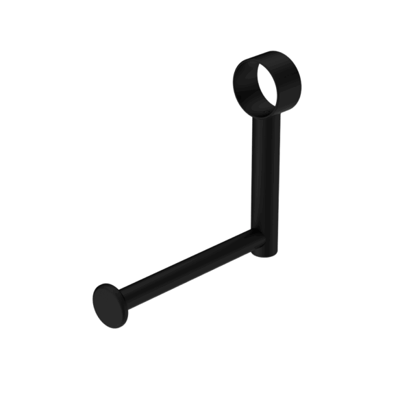 Nero Mecca Care Add On Toilet Roll Holder Matte Black | NRCR3286TMB