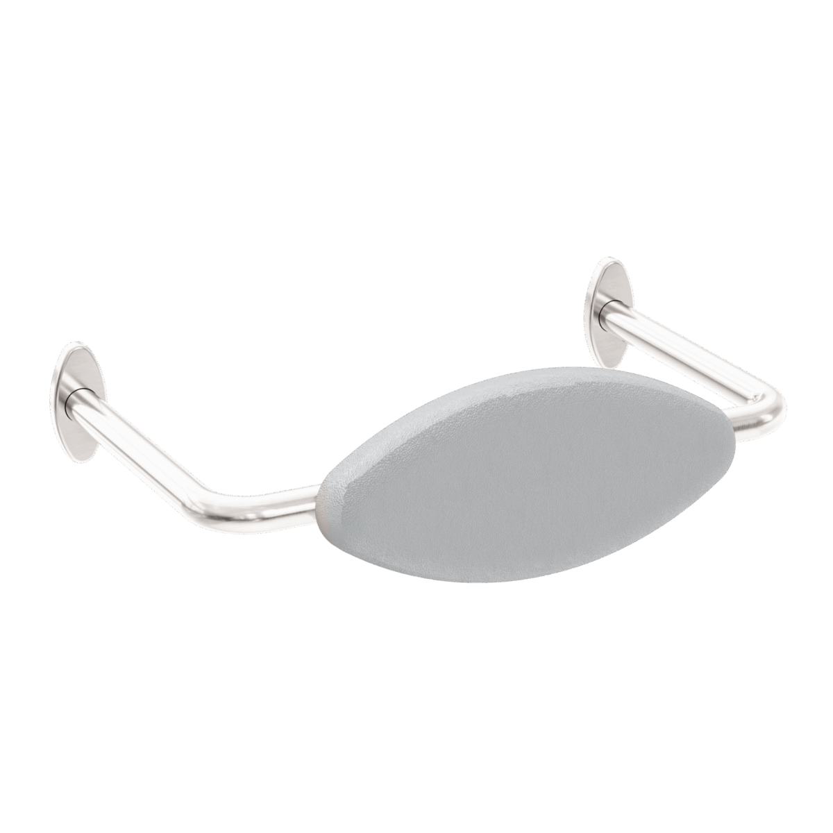 Nero Mecca Care Dda Toilet Backrest Brushed Nickel | NRCR0001BN