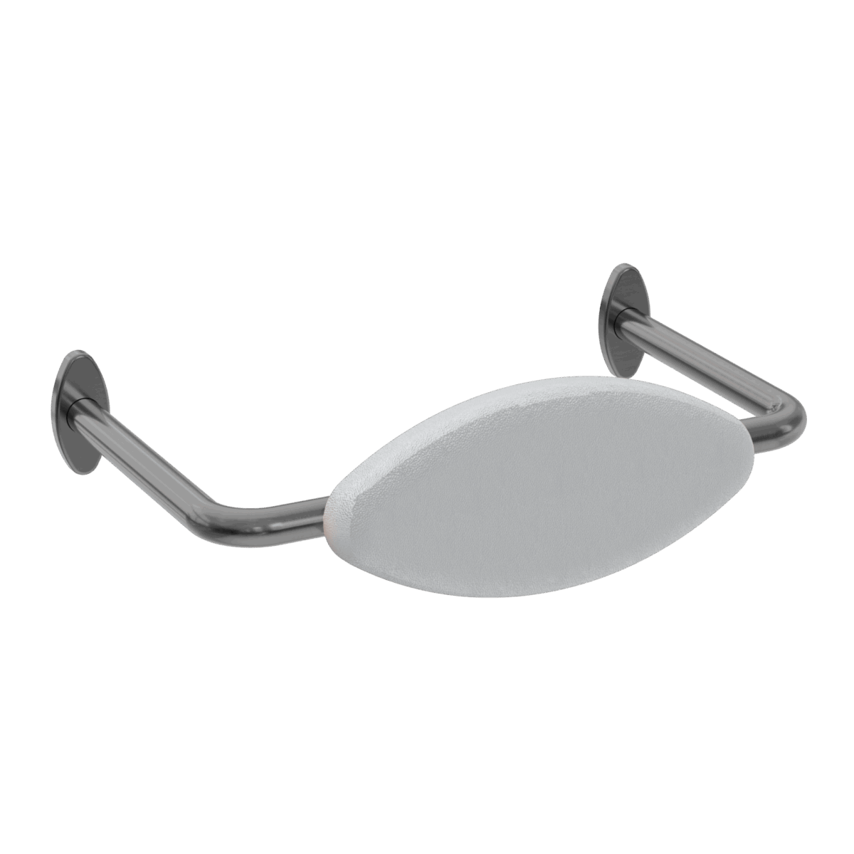 Nero Mecca Care Dda Toilet Backrest Gun Metal | NRCR0001GM
