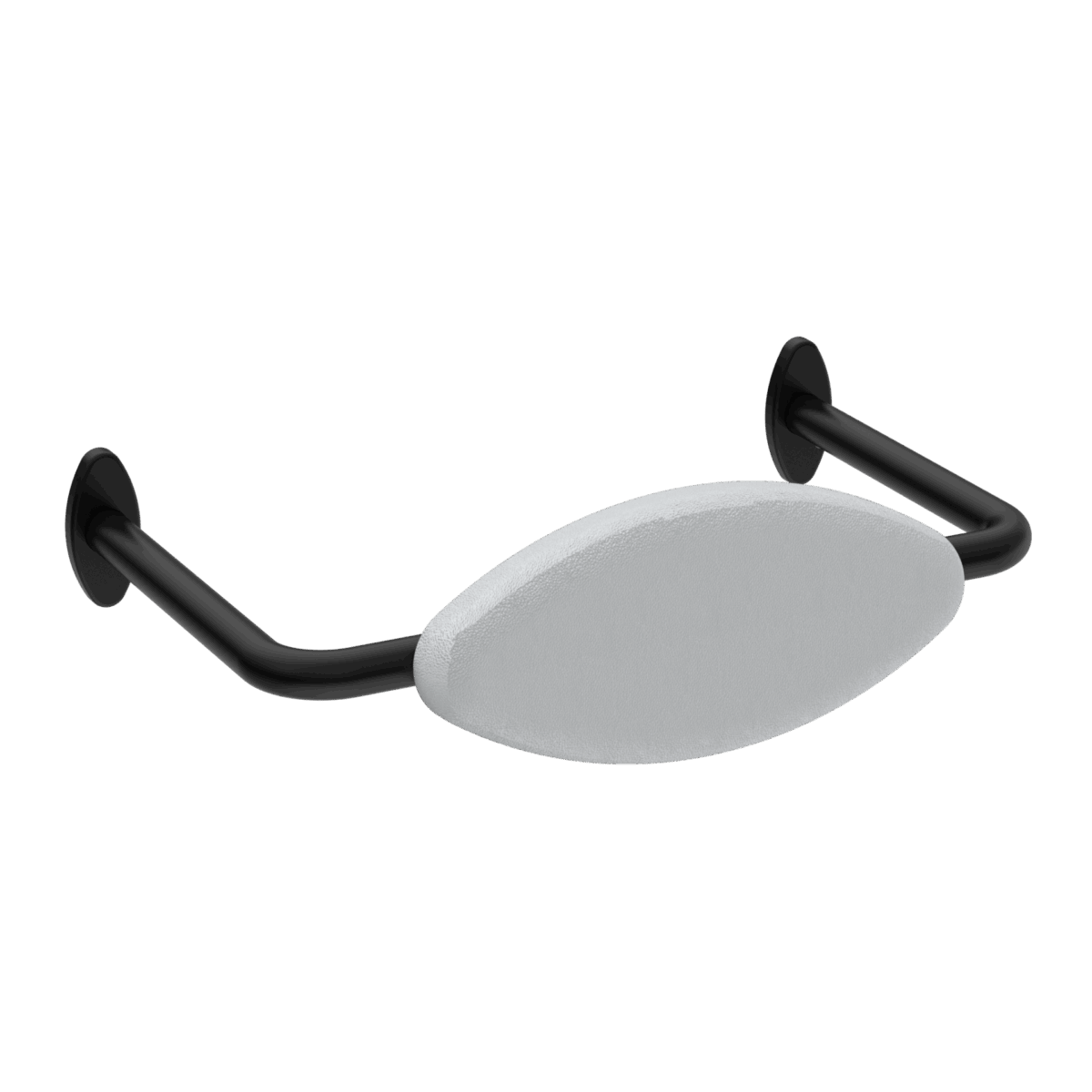 Nero Mecca Care Dda Toilet Backrest Matte Black | NRCR0001MB