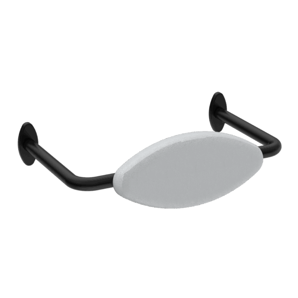 Nero Mecca Care Dda Toilet Backrest Matte Black | NRCR0001MB