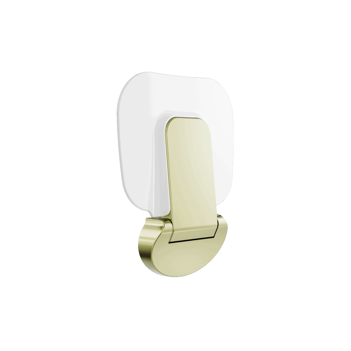 Nero Mecca Care Shower Seat 400×330mm Brushed Gold | NRCR0003BG