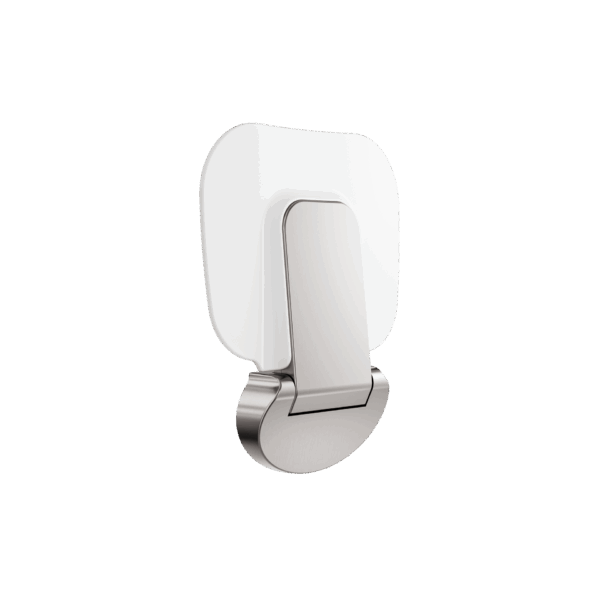 Nero Mecca Care Shower Seat 400×330mm Brushed Nickel | NRCR0003BN
