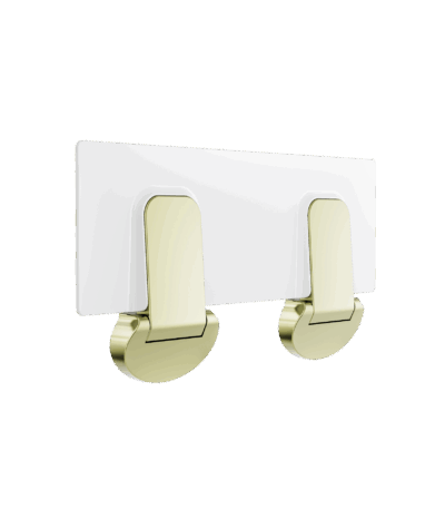 Nero Mecca Care Shower Seat 960×330mm Brushed Gold | NRCR0002BG