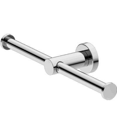 Nero Mecca Double Toilet Roll Holder Chrome | NR1986dCH