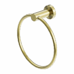 Nero Mecca Hand Towel Ring Brushed Gold | NR1980BG