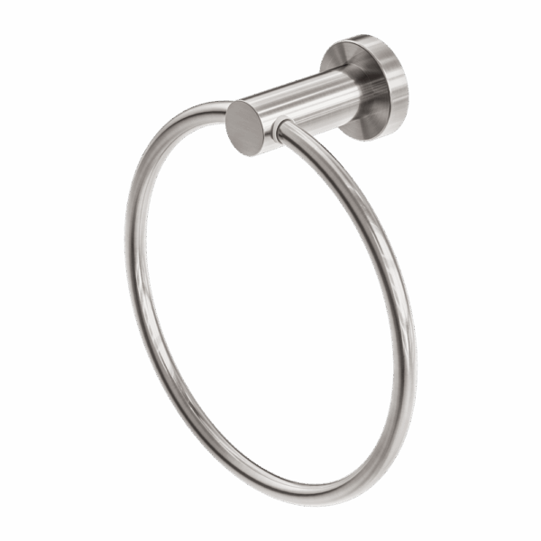 Nero Mecca Hand Towel Ring Brushed Nickel | NR1980BN